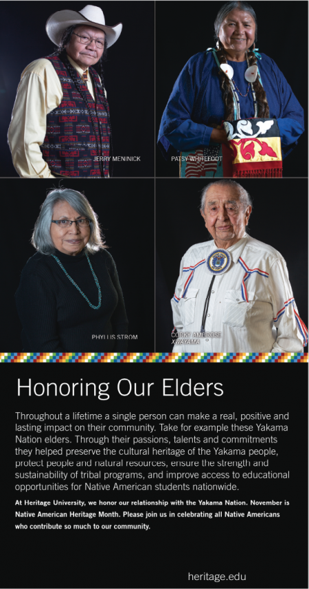 Heritage University Honors Yakama Nation Tribal Elders As Highlight Of Native American Heritage 