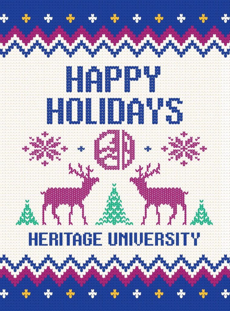 Heritage University Holiday Card Front