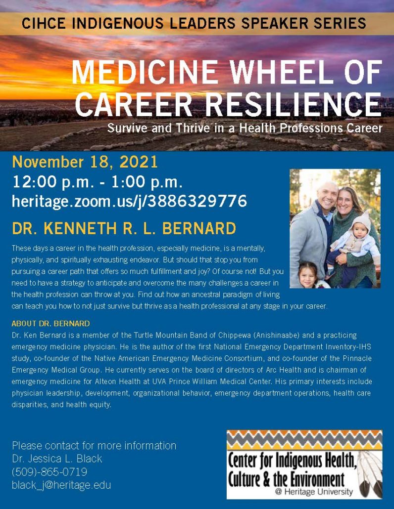 Flyer for Medicine Wheel of Career Resilience