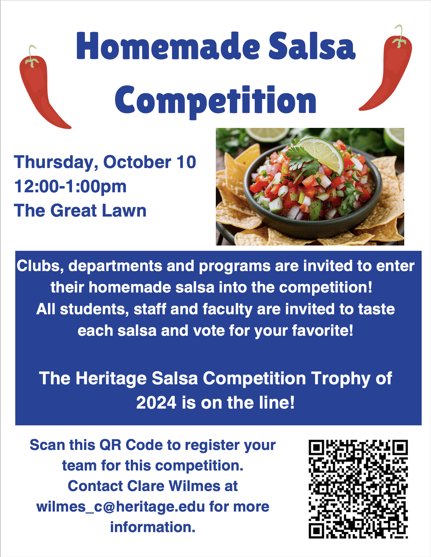 Salsa Making Competition flyer