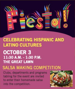 Salsa Making Competition announcement