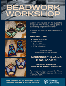 Beadwork Workshop flyer