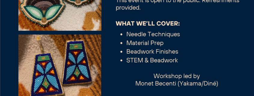 Beadwork Workshop flyer