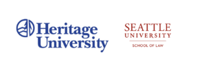 Heritage University and Seattle University School of Law logos