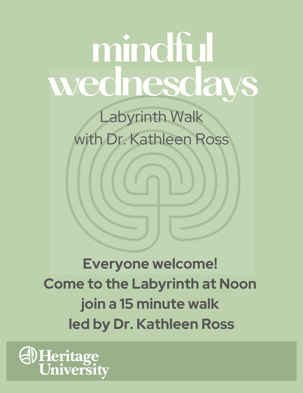 Mindful Wednesdays Flyer