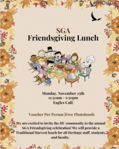 SGA Friendsgiving Lunch Flyer