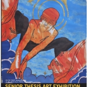 Senior Thesis Art Exhibition event flyer