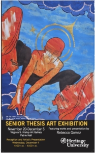 Senior Thesis Art Exhibition event flyer