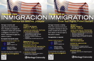 Straight Talk on Immigration flyer