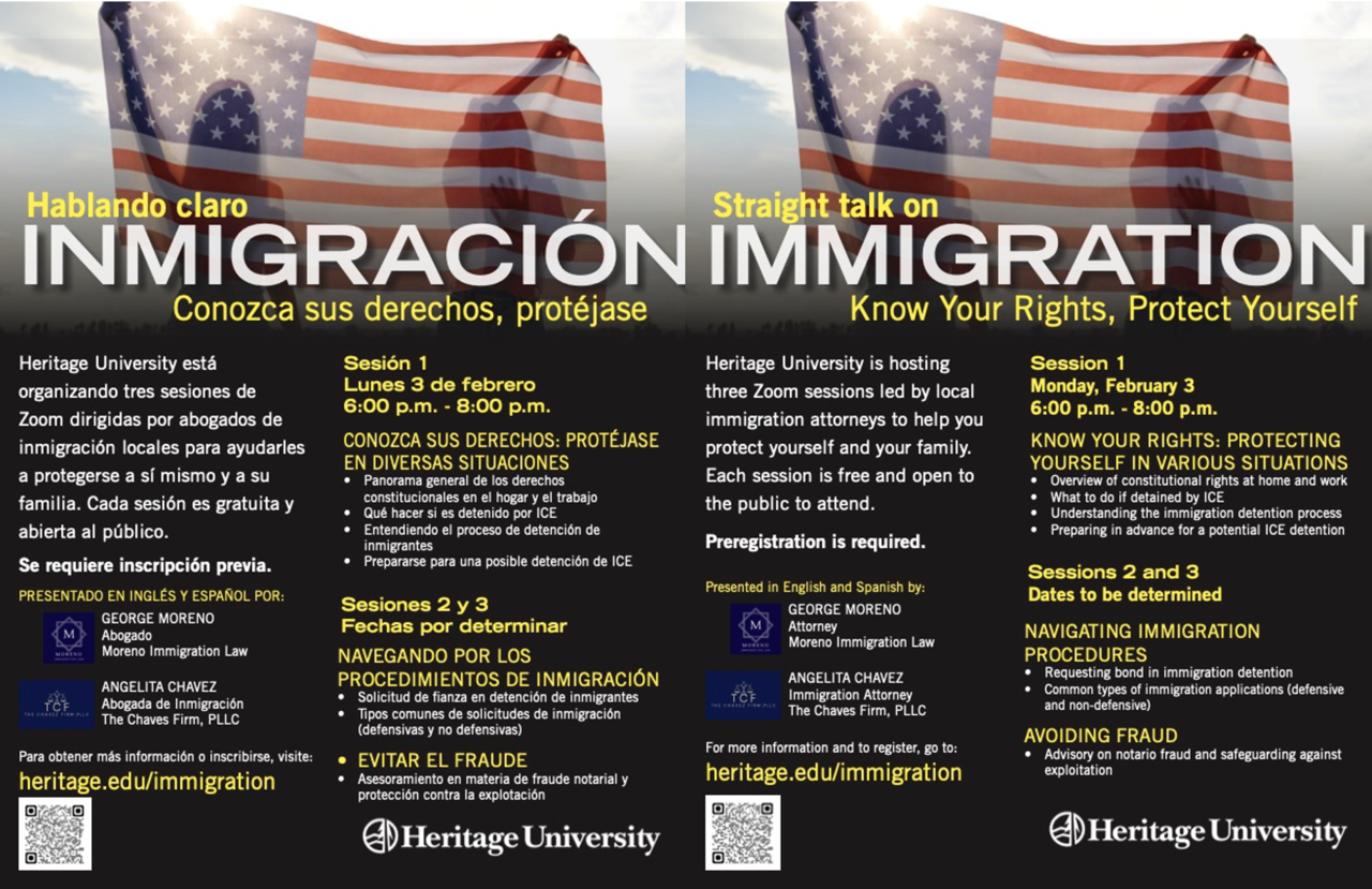 Straight Talk on Immigration flyer