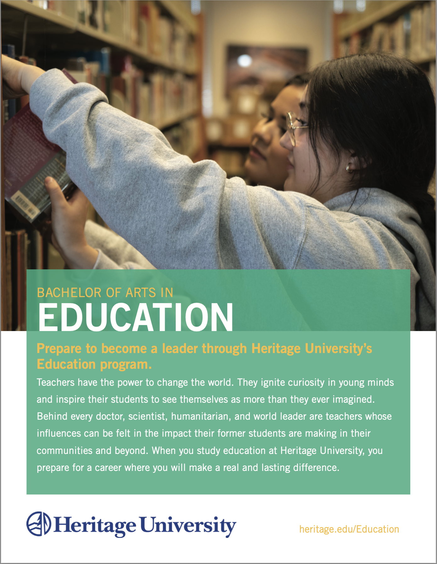 Program Offerd Education | Undergraduate Degree At Heritage University