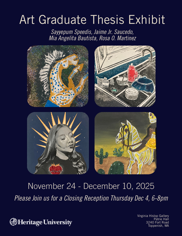 Art Graduate Thesis Exhibit flyer