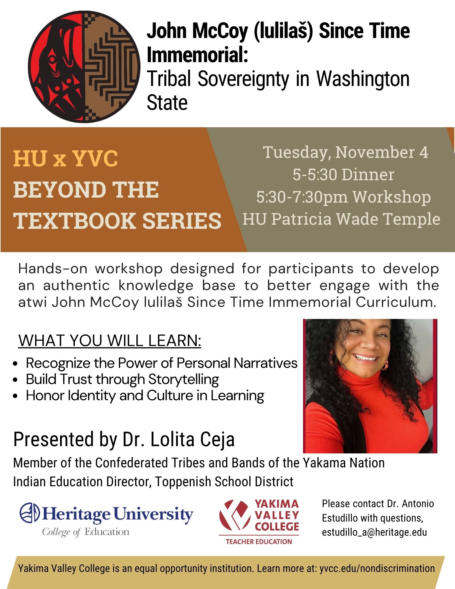 HU x YVC Beyond the Textbook Series Flyer