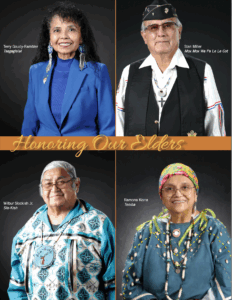 A collage of Native American elders