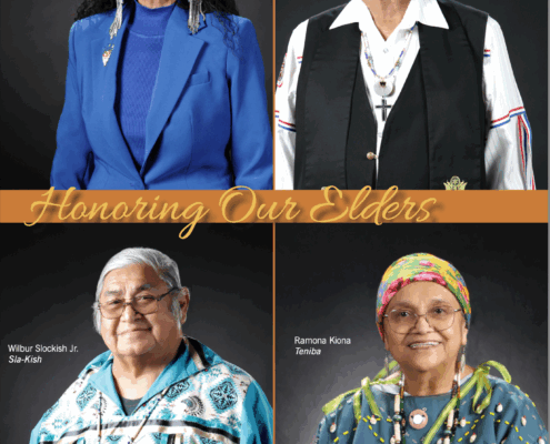 A collage of Native American elders