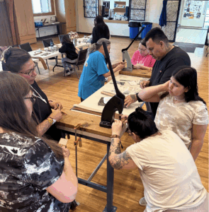 A group of people working on a project