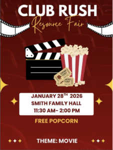 Club Rush Resource Fair Event Flyer