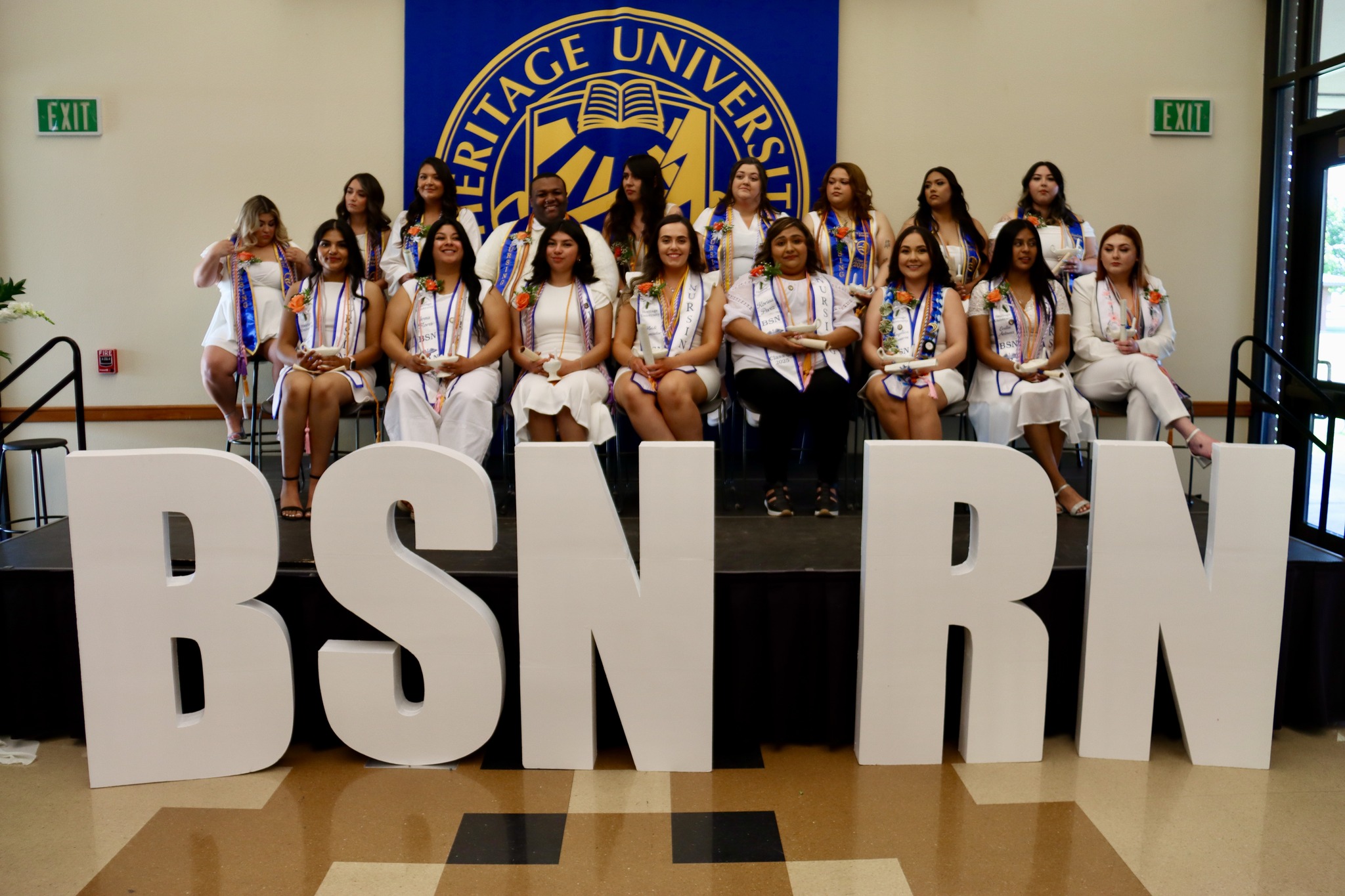 A group of women posing for a photo