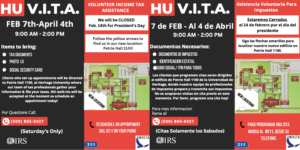 Flyer with HU VITA Information