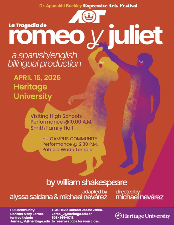 Flyer for Romeo and Juliet event