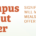 Banner graphic promoting a campus program providing free nutritious meals daily for students. Features a large orange carrot icon on the left with bold orange text highlighting program benefits on a light background.