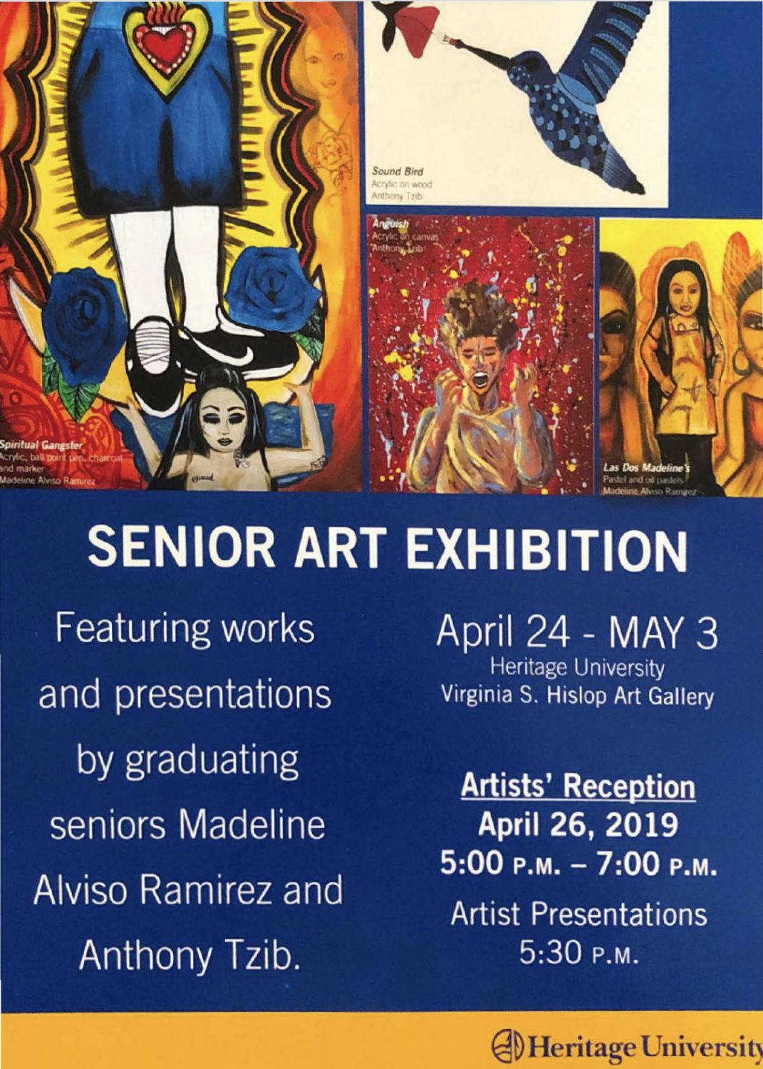 Senior Art Exhibition - Artists' Reception | Heritage University